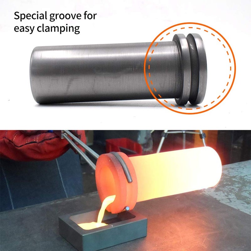 TOAUTO High Purity Graphite Crucible, Metal Melting Ingot Mould for Gold Silver Brass Aluminum Furnace Casting Jewelry Tools - Image 5
